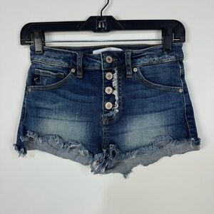 KanCan Dark Blue Jean Shorts